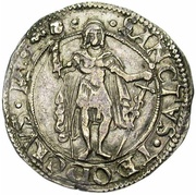 1 Teston - Bonifacio IV Paleologo, Italy, 1518-1530 reverse image