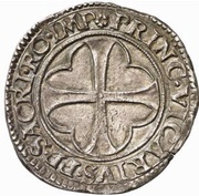 1 Testone - Bonifacio IV Paleologo, Italy, 1518-1530 reverse image