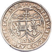 ½ Guldiner - Matthaüs Lang von Wellenburg, Austria, 1535-1539 reverse image