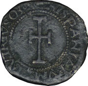 1 Denaro obolo - Carlo V reverse image