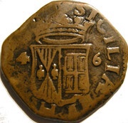 1 Grano - Filippo IV, Italy, 1638-1648 reverse image