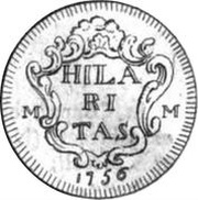 1 Grano - Carlo, Italy, 1750-1757 reverse image