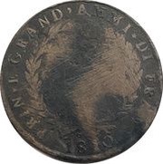 2 Grana - Joachim Murat, Italy, 1810 reverse image