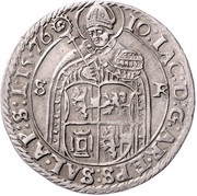½ Guldentaler - 30 Kreuzer - Johann Jakob Khuen von Belasi Rudolf obverse image