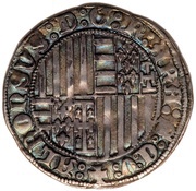 1 Carlino - Alfonso I, Italy, 1442-1458 reverse image