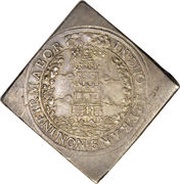 ½ Thaler - Wolf Dietrich von Raitenau, Austria, 1587-1612 reverse image