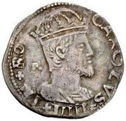 1 Carlino - Carlo V obverse image