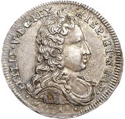 1 Carlino - Filippo V obverse image