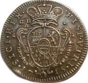1 Carlino - Carlo VI, Italy, 1715-1716 reverse image