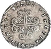 1 Carlino - Carlo VI, Italy, 1730-1733 reverse image