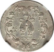 1 Tari - Carlos II, Italy, 1691-1700 reverse image