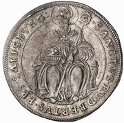 ½ Thaler - Markus Sittikus von Hohenems, Austria, 1612 reverse image