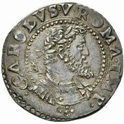 ½ Ducato - Carlo V obverse image