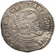 ½ Ducato - Felipe II bare head obverse image