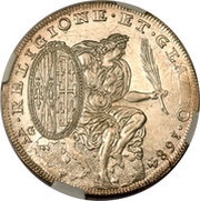 ½ Ducato - Carlo II, Italy, 1683-1684 reverse image