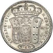 60 Grana, ½ Piastra - Carlo I, Italy, 1750-1754 reverse image