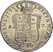 60 Grana - Ferdinando IV, Italy, 1785-1794 reverse image