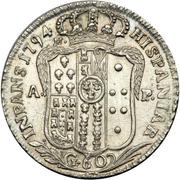 60 Grana - Ferdinando IV, Italy, 1792-1796 reverse image