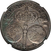 1 Ducato - Carlos II, Italy, 1684 reverse image