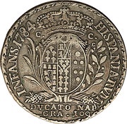 100 Grana - Ferdinando IV, Italy, 1784-1785 reverse image