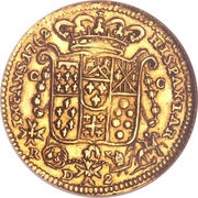 2 Ducati - Ferdinando IV, Italy, 1762 reverse image