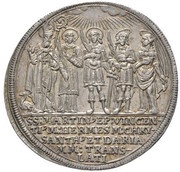 ½ Thaler - Max Gandolf von Kuenburg, Austria, 1682 reverse image