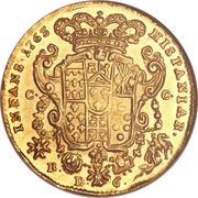 6 Ducati - Ferdinando IV, Italy, 1759-1768 reverse image