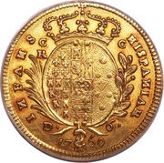 6 Ducati - Ferdinando IV, Italy, 1768 reverse image