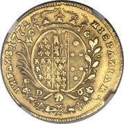 6 Ducati - Ferdinando IV, Italy, 1768-1781 reverse image