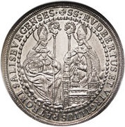 ½ Thaler - Johann Ernst von Thun, Austria, 1687-1708 reverse image