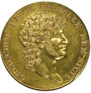 5 Lire - Joachim Murat Gold pattern obverse image