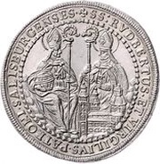 ½ Thaler - Franz Anton von Harrach, Austria, 1709 reverse image