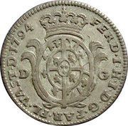 20 Soldi - Ferdinando di Borbone obverse image