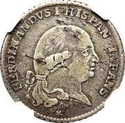 ⅐ Ducato, 1 Lira - Ferdinando di Borbone obverse image