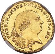 ½ Doppia - Ferdinando di Borbone obverse image