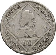 30 Kreuzers - Sigismund von Schrattenbach obverse image