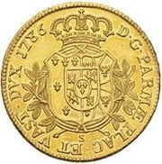 8 Doppie - Ferdinando di Borbone, Italy, 1786-1796 reverse image