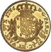 6 Doppie - Ferdinando di Borbone reverse image