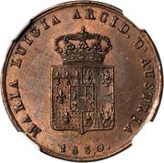 3 Centesimi - Maria Luigia obverse image