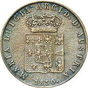 5 Centesimi - Maria Luigia obverse image