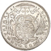 ½ Thaler - Sigismund von Schrattenbach, Austria, 1757-1762 reverse image