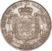 5 Lire - Maria Luigia, Italy, 1815-1832 reverse image