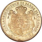 20 Lire - Maria Luigia, Italy, 1815-1832 reverse image