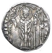 2 Grossi Saint under arch, Italy, 1323-1339 reverse image