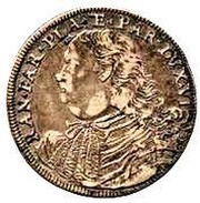 1 Testone - Ranuccio II obverse image
