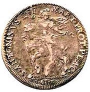 1 Testone - Ranuccio II, Italy, 1684-1687 reverse image