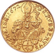 ¼ Ducat - Max Gandolf von Kuenburg, Austria, 1668-1686 reverse image