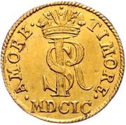 ¼ Ducat - Johann Ernst von Thun, Austria, 1699 reverse image