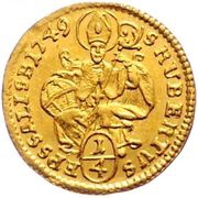 ¼ Ducat - Andreas Jakob von Dietrichstein, Austria, 1749 reverse image
