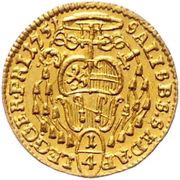 ¼ Ducat - Andreas Jakob von Dietrichstein, Austria, 1751 reverse image
